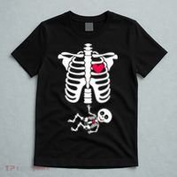 Pregnant Skeleton Ribcage with Baby Costume T-Shirt thumb 5