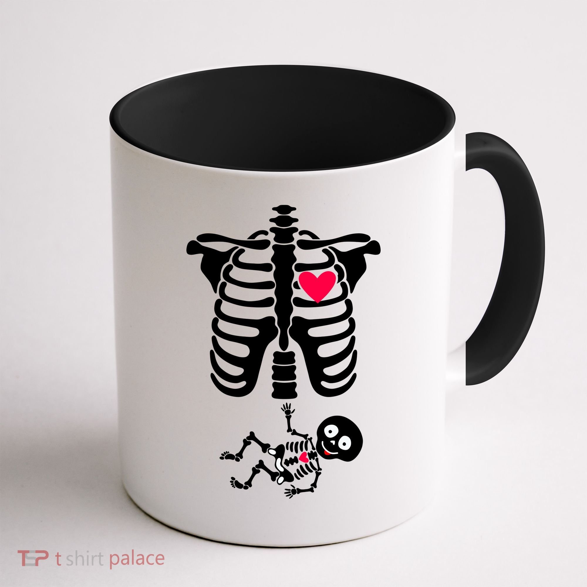 Pregnant Skeleton Ribcage with Baby Costume Coffee Mug