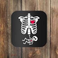 Pregnant Skeleton Ribcage with Baby Costume Coaster thumb 0