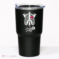 Pregnant Skeleton Ribcage with Baby Costume Tumbler thumb 0
