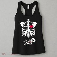 Pregnant Skeleton Ribcage with Baby Costume Women's Tank Top thumb 3