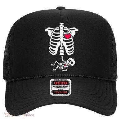 Pregnant Skeleton Ribcage with Baby Costume Hat