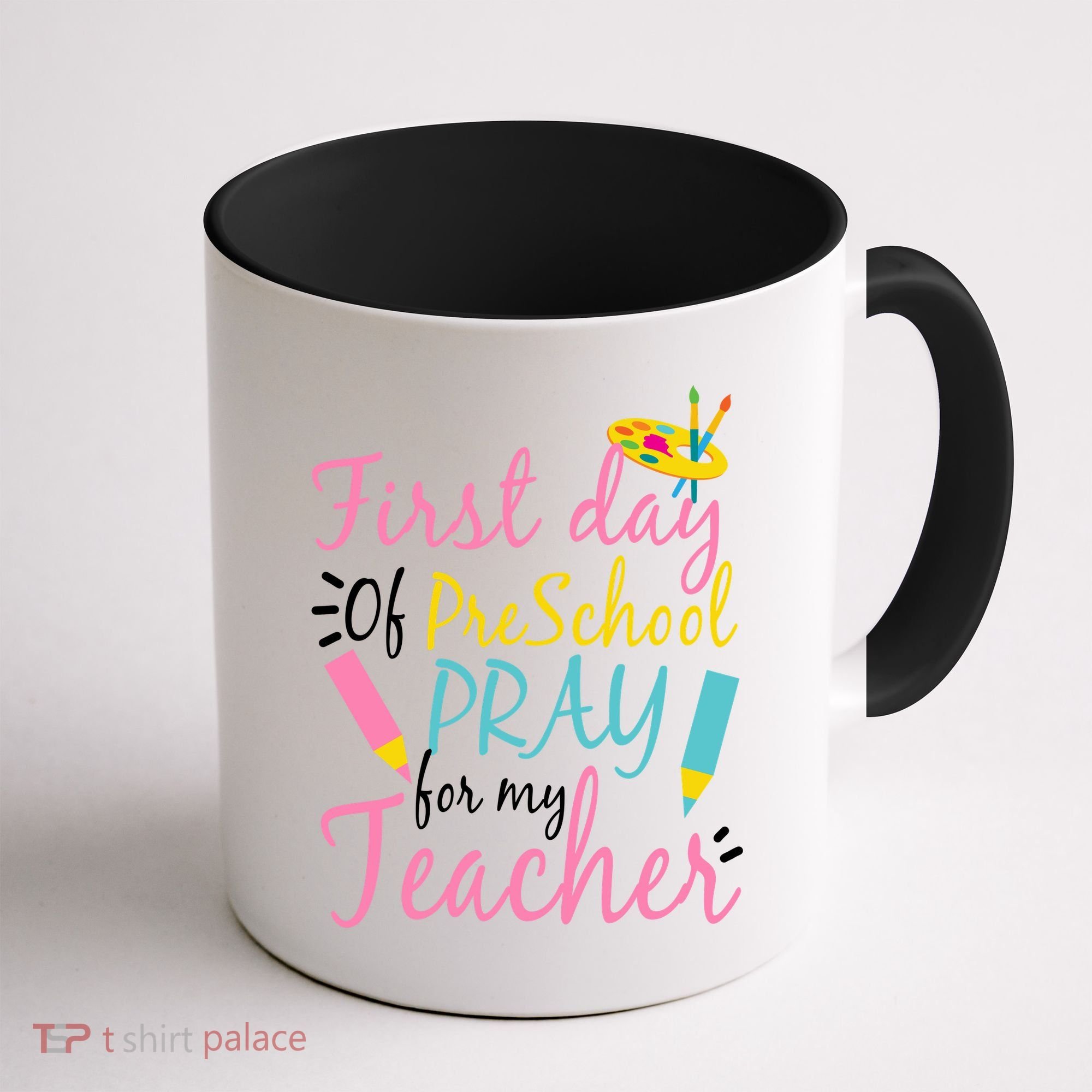 Preschool Pre K Pray For My Teacher Funny Coffee Mug