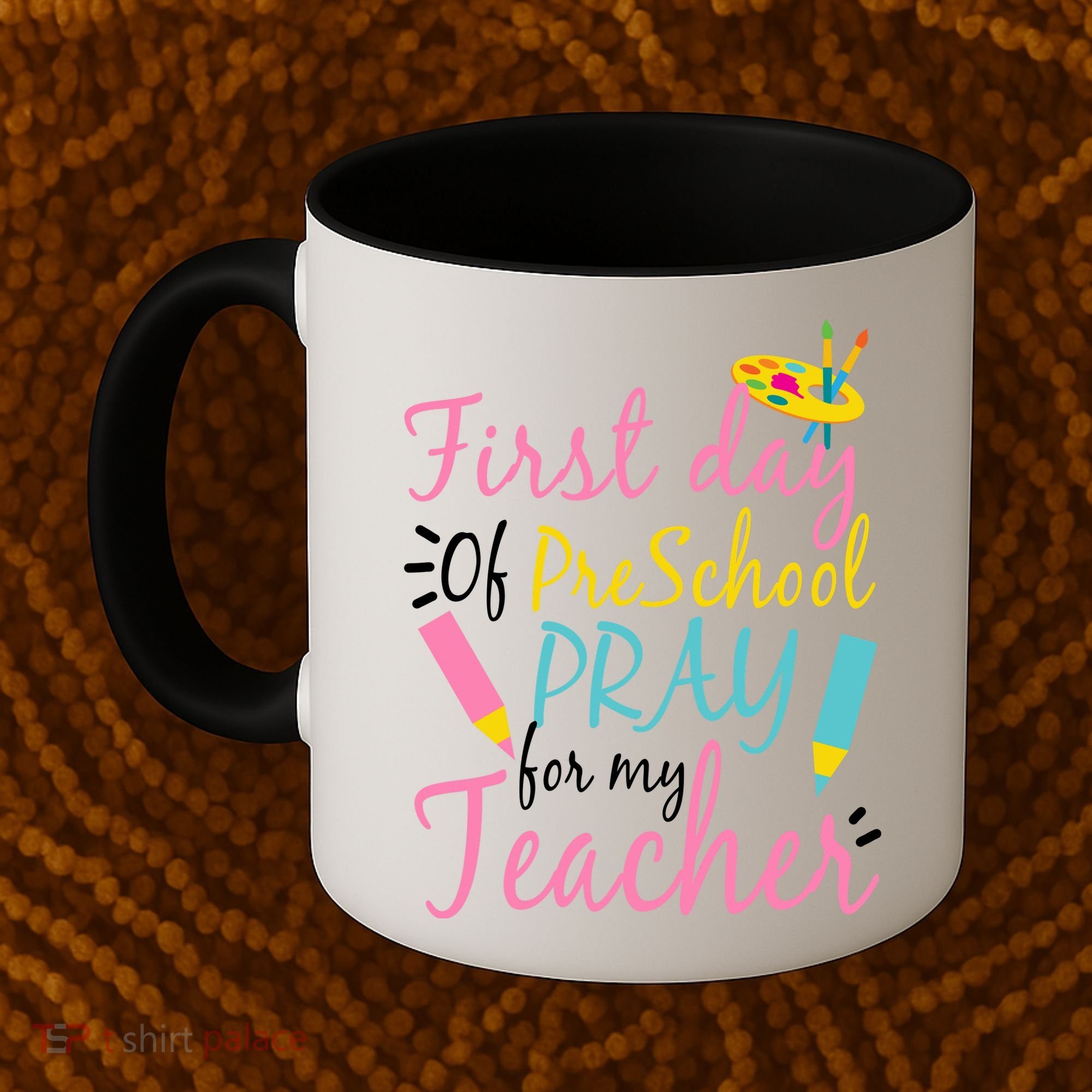 Preschool Pre K Pray For My Teacher Funny Coffee Mug
