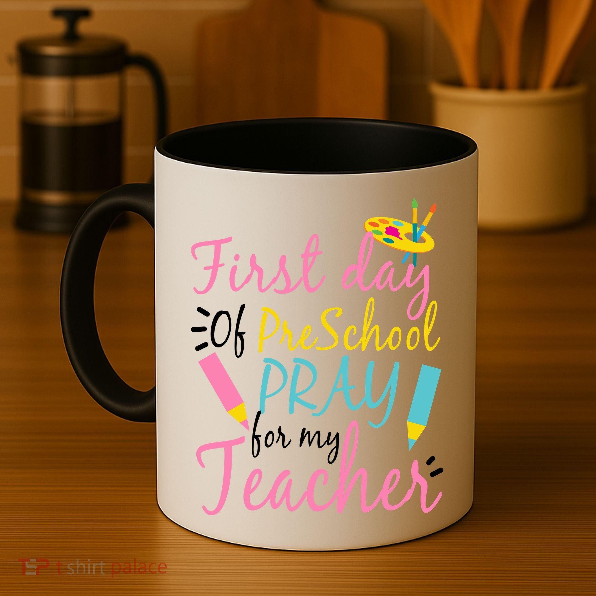 Preschool Pre K Pray For My Teacher Funny Coffee Mug
