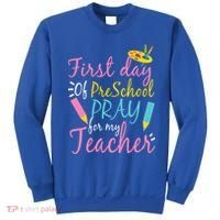 Preschool Pre K Pray For My Teacher Funny Sweatshirt thumb 0