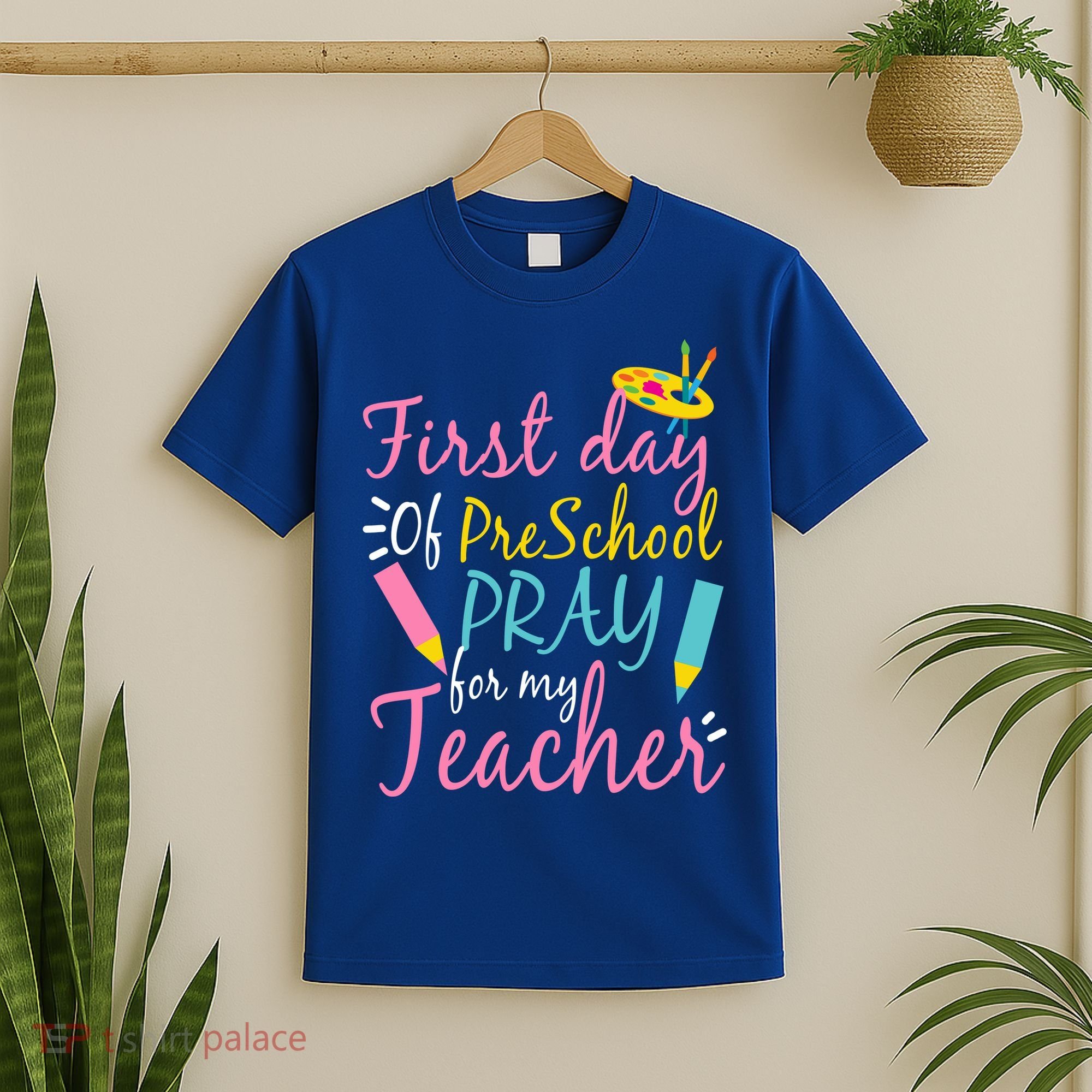Preschool Pre K Pray For My Teacher Funny T-Shirt