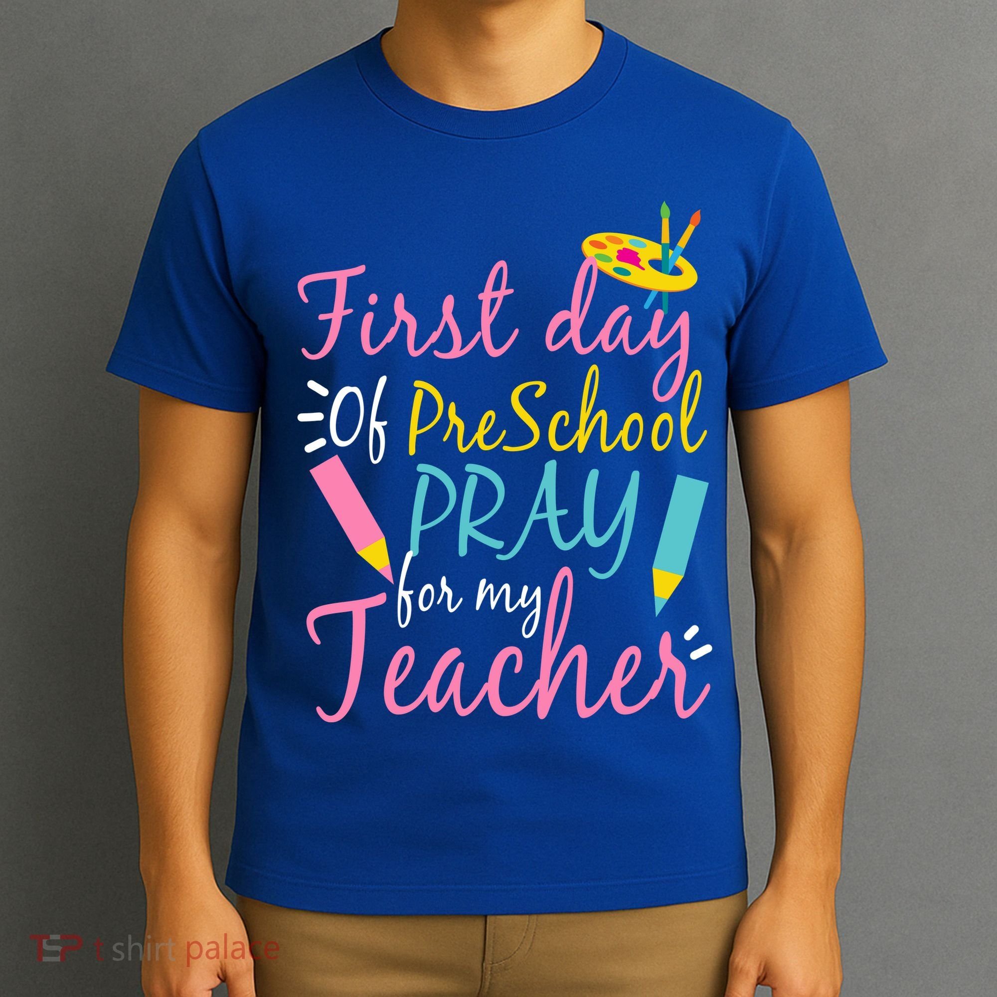 Preschool Pre K Pray For My Teacher Funny T-Shirt