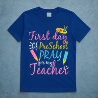 Preschool Pre K Pray For My Teacher Funny T-Shirt thumb 5