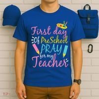Preschool Pre K Pray For My Teacher Funny T-Shirt thumb 6