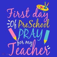 Preschool Pre K Pray For My Teacher Funny Kids Sweatshirt thumb 2