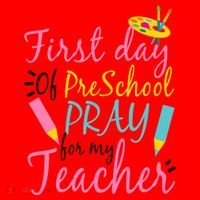 Preschool Pre K Pray For My Teacher Funny Santa Hat thumb 1