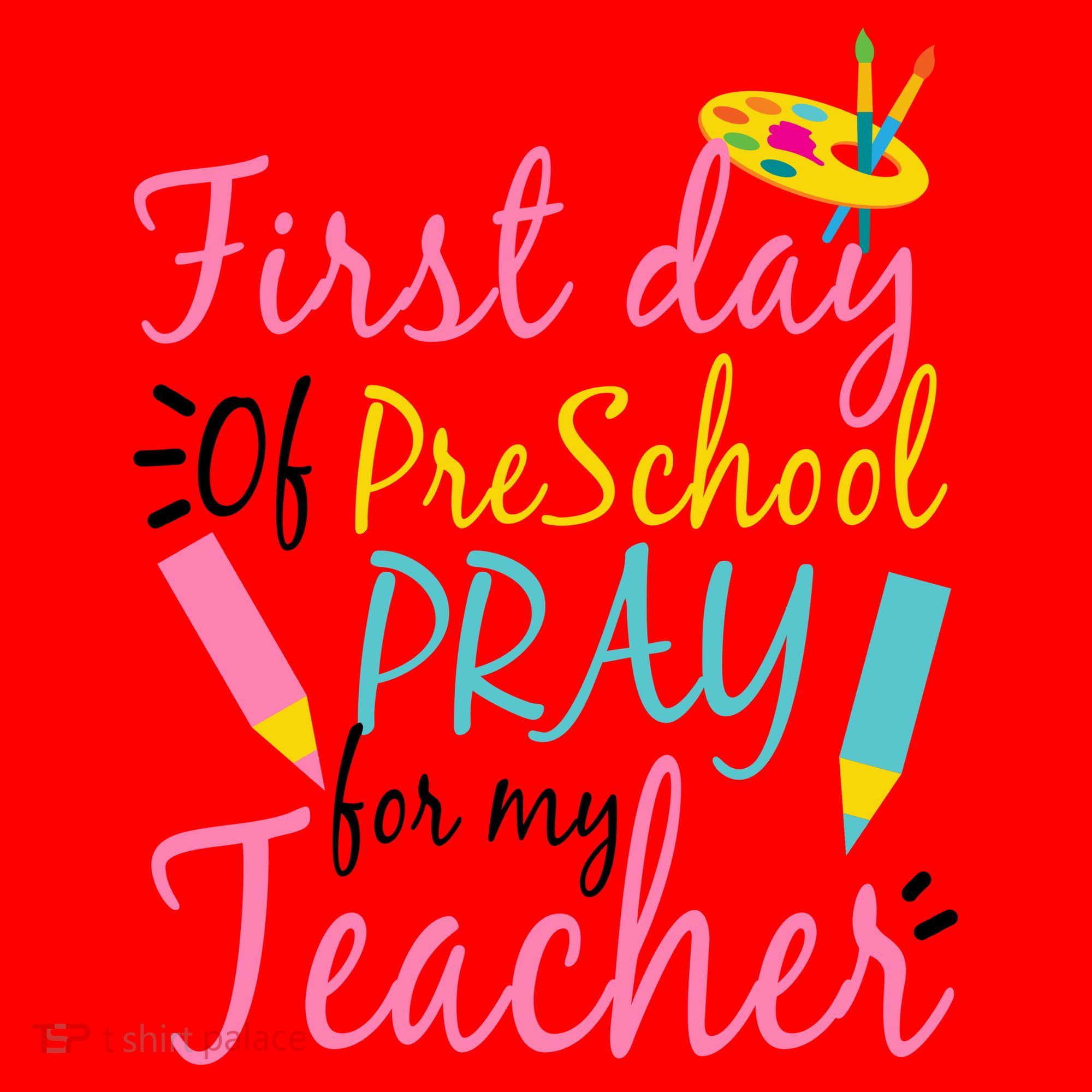 Preschool Pre K Pray For My Teacher Funny Santa Hat