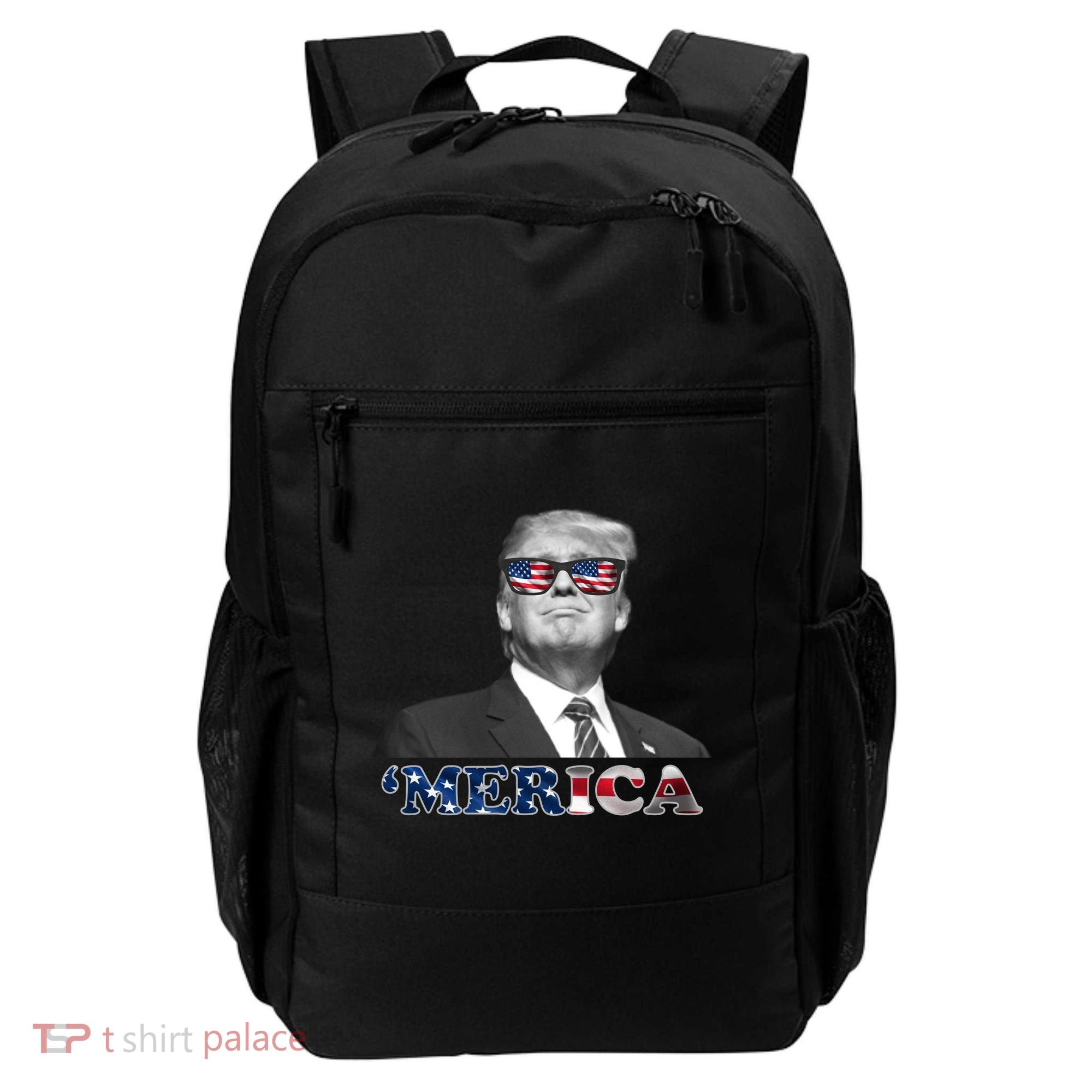 President Donald Trump Merica Patriotic USA Flag Backpack