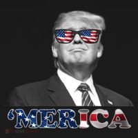 President Donald Trump Merica Patriotic USA Flag Women's Hoodie thumb 2
