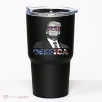 President Donald Trump Merica Patriotic USA Flag Tumbler thumb 0