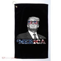 President Donald Trump Merica Patriotic USA Flag Golf Towel thumb 0
