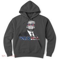 President Donald Trump Merica Patriotic USA Flag Hoodie thumb 0