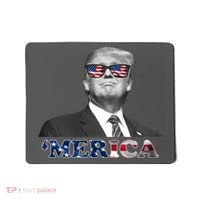 President Donald Trump Merica Patriotic USA Flag Mousepad thumb 0