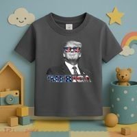President Donald Trump Merica Patriotic USA Flag Toddler T-Shirt thumb 3