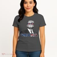 President Donald Trump Merica Patriotic USA Flag Women's T-Shirt thumb 4
