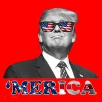 President Donald Trump Merica Patriotic USA Flag Santa Hat thumb 1