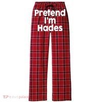 Pretend I'm Hades Women's Flannel Plaid Pajama Pants thumb 0