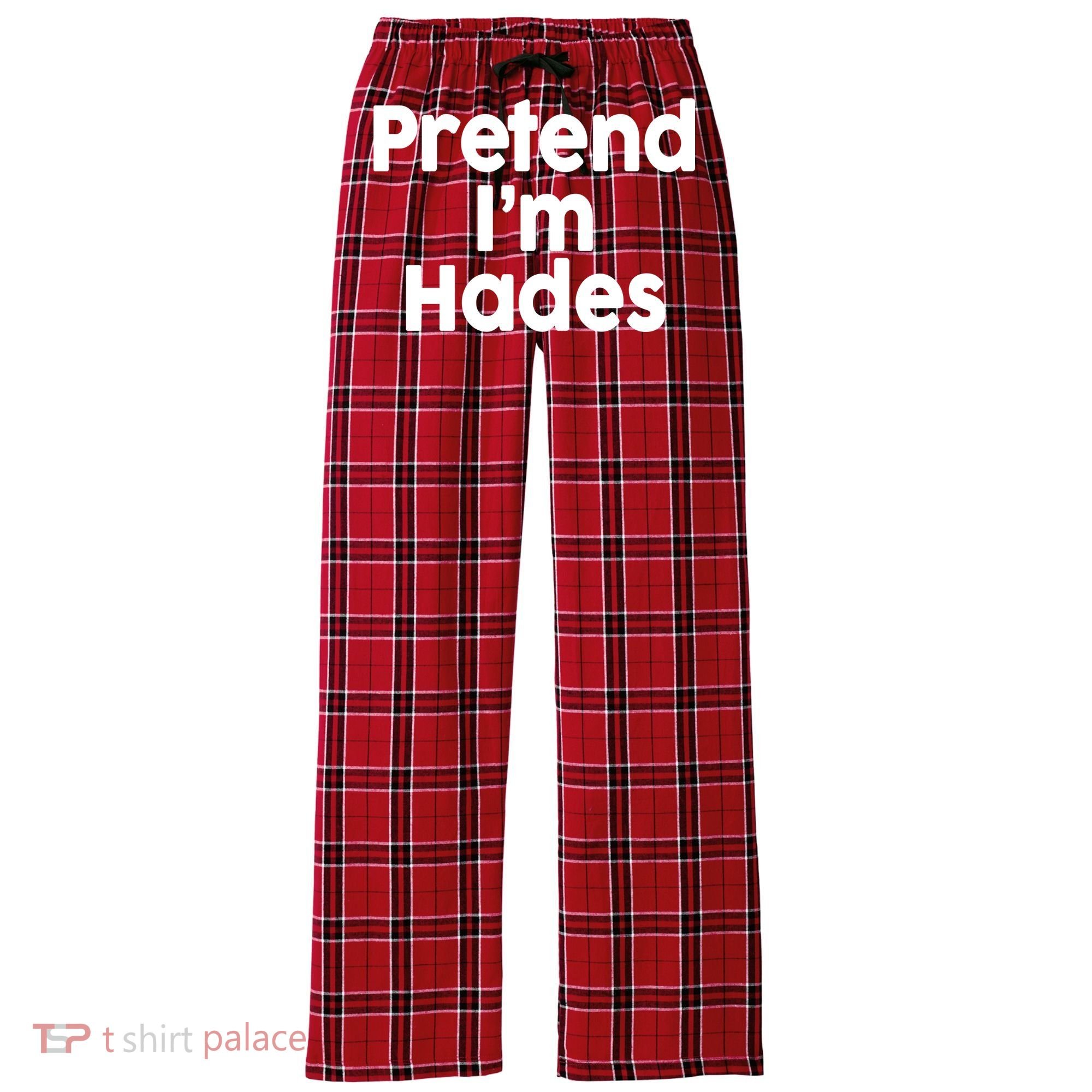 Pretend I'm Hades Women's Flannel Plaid Pajama Pants