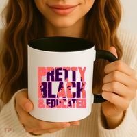 Pretty Black & Educated Black History Month Coffee Mug thumb 3