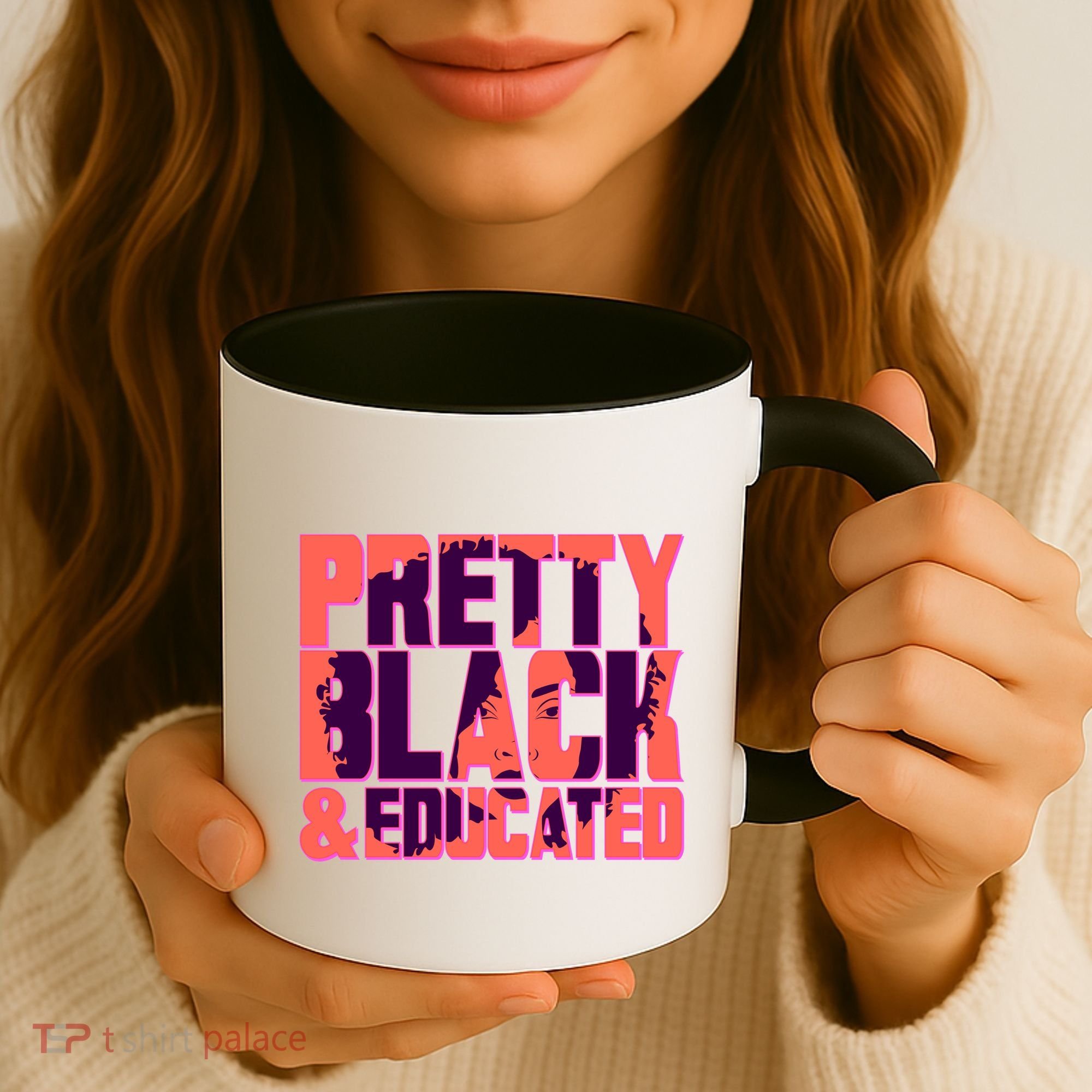 Pretty Black & Educated Black History Month Coffee Mug