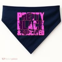 Pretty Black & Educated Black History Month USA-Made Doggie Bandana thumb 0