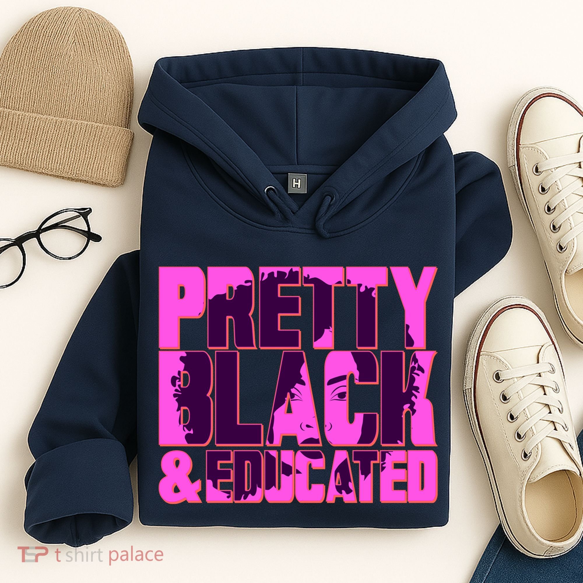 Pretty Black & Educated Black History Month Hoodie