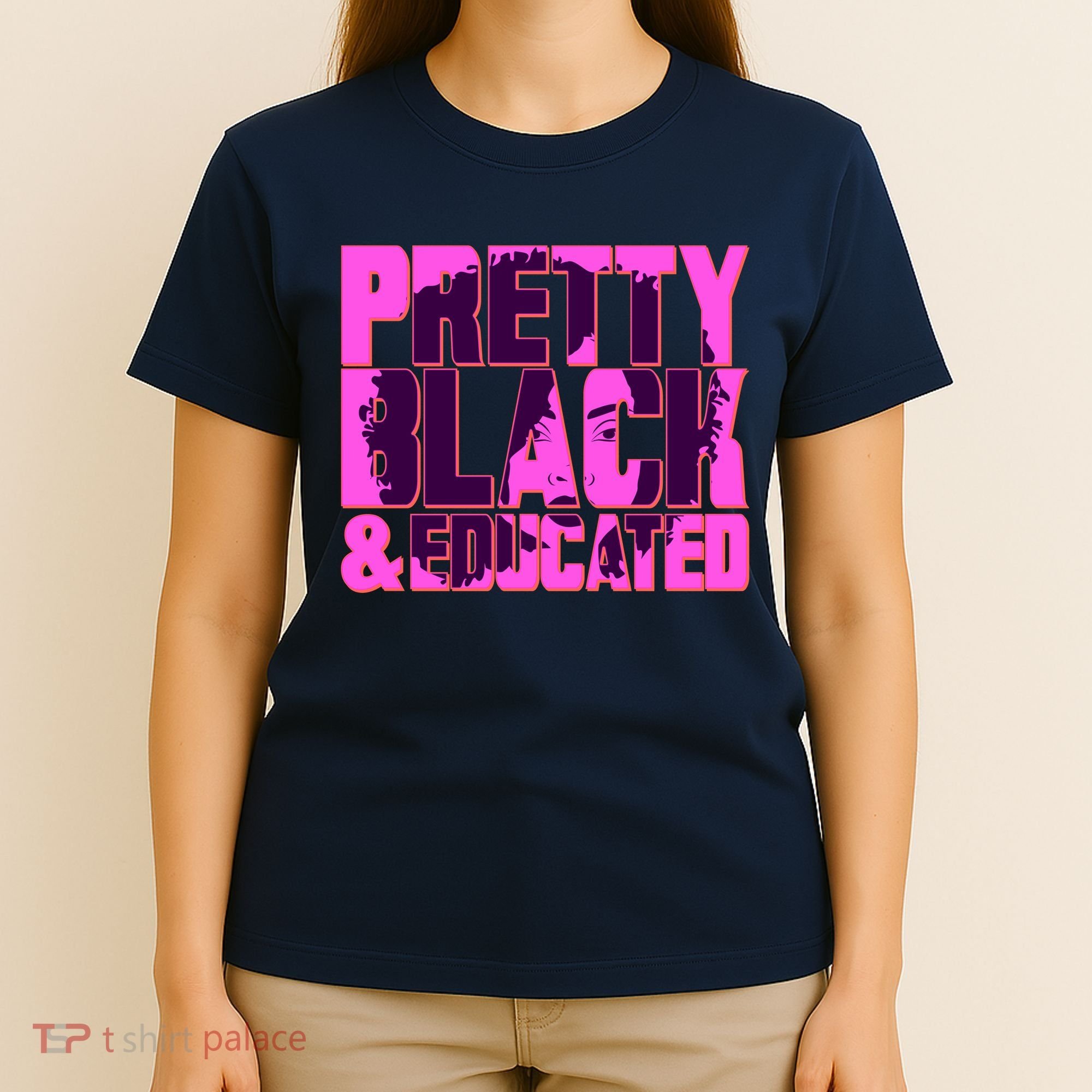 Pretty Black & Educated Black History Month T-Shirt