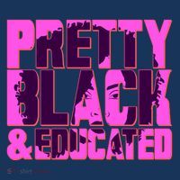 Pretty Black & Educated Black History Month Button thumb 1