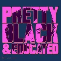 Pretty Black & Educated Black History Month Women's Hoodie thumb 2