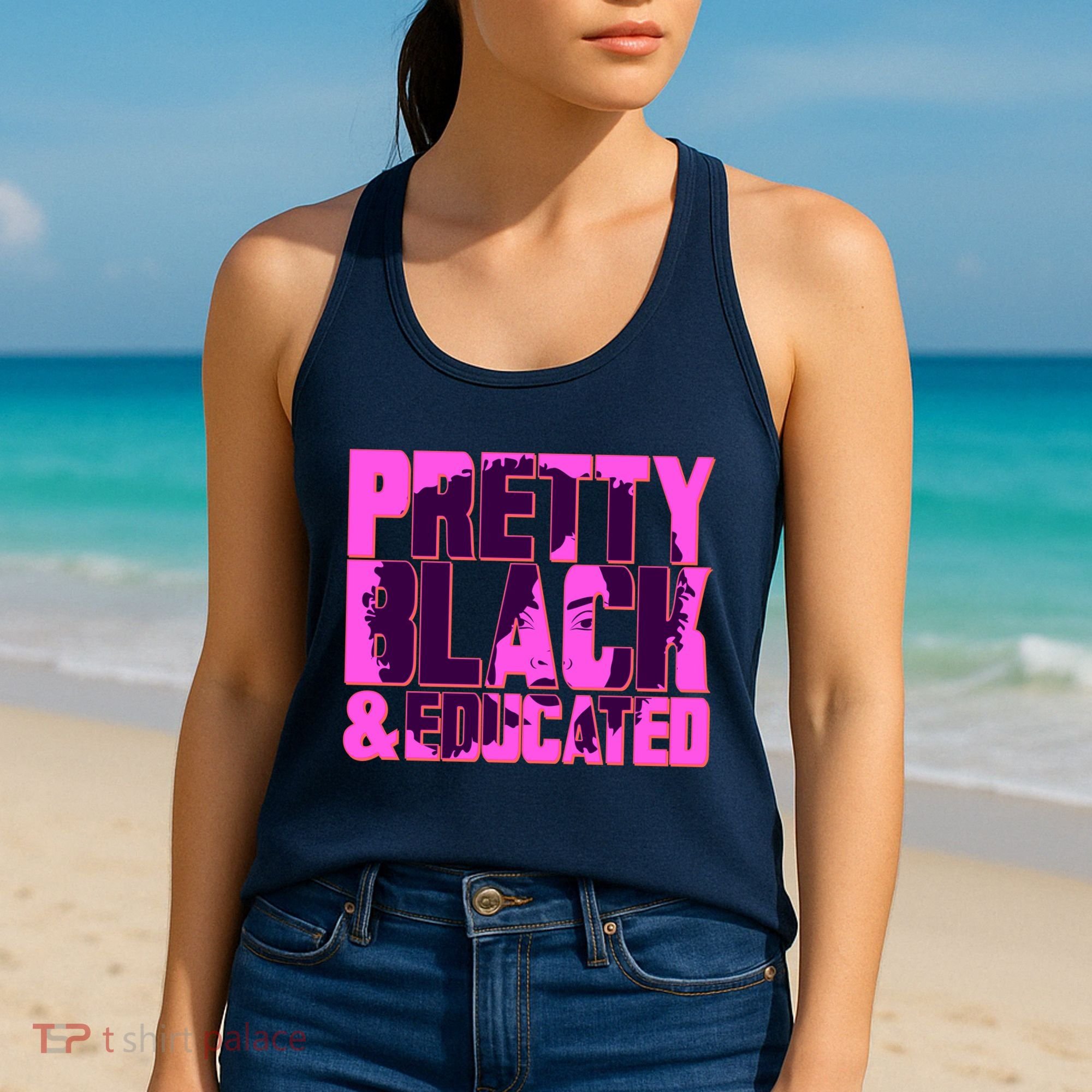 Pretty Black & Educated Black History Month Women's Tank Top