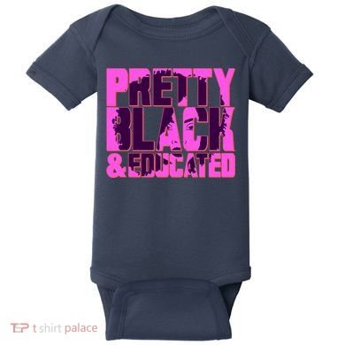 Pretty Black & Educated Black History Month Baby Bodysuit