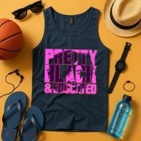 Pretty Black & Educated Black History Month Tank Top thumb 4