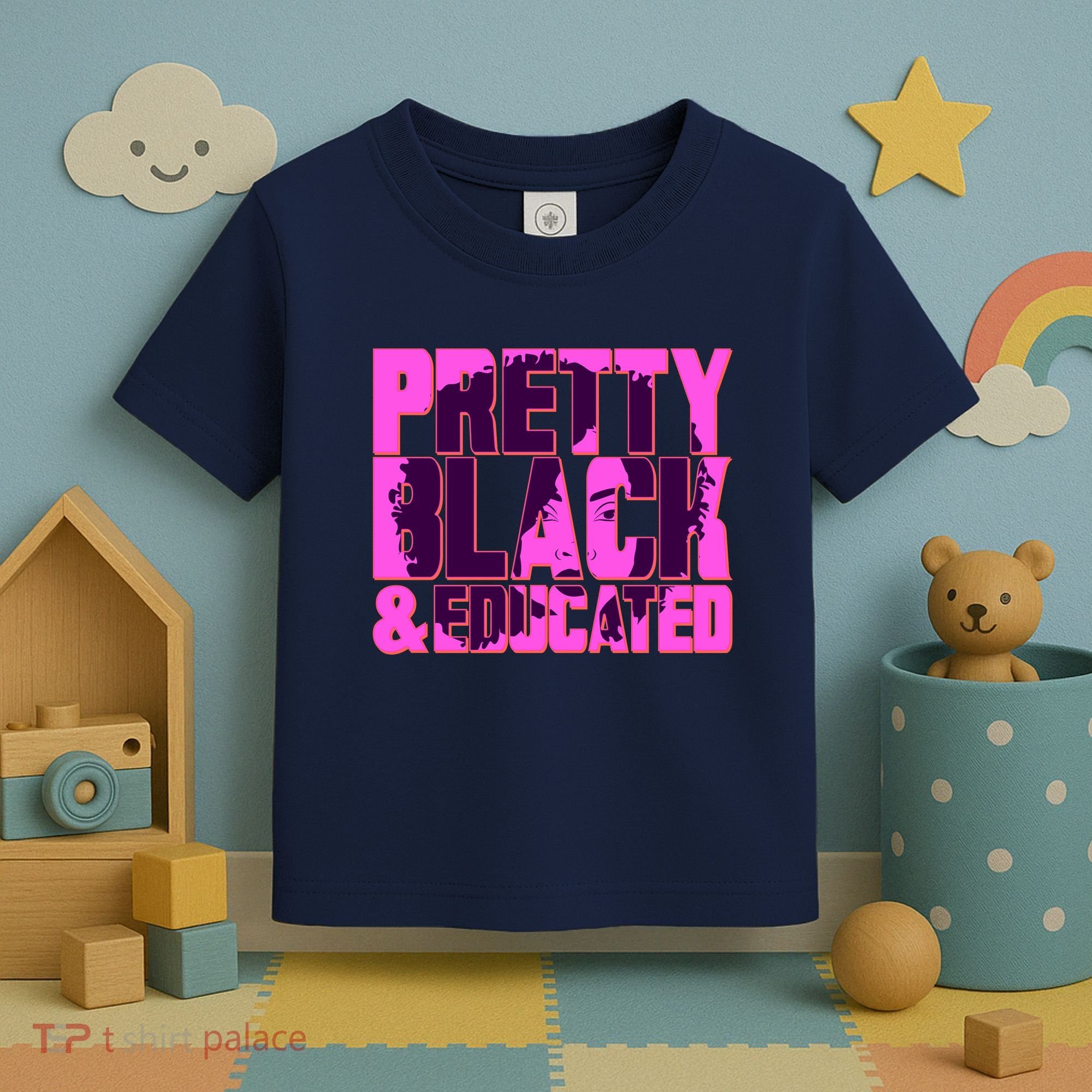 Pretty Black & Educated Black History Month Toddler T-Shirt