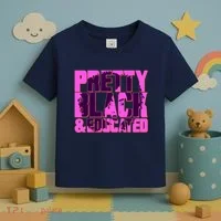 Pretty Black & Educated Black History Month Toddler T-Shirt thumb 3