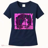 Pretty Black & Educated Black History Month Women's T-Shirt thumb 0