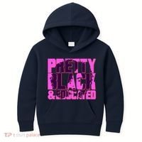 Pretty Black & Educated Black History Month Kids Hoodie thumb 0