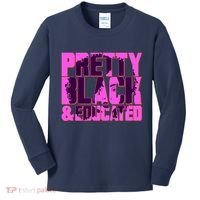 Pretty Black & Educated Black History Month Kids Long Sleeve Shirt thumb 0