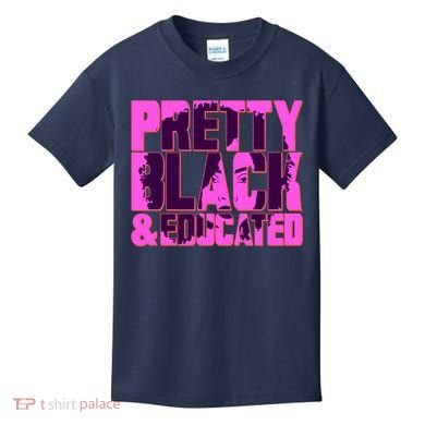 Pretty Black & Educated Black History Month Kids T-Shirt