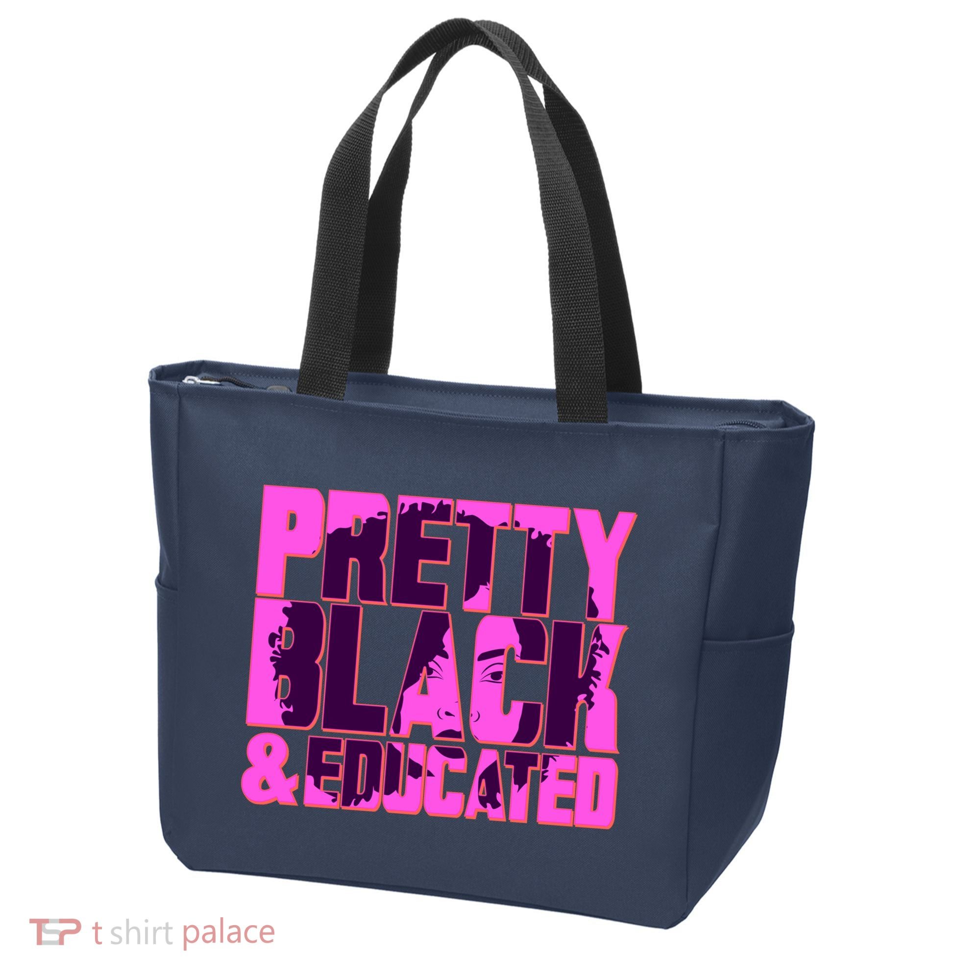 Pretty Black & Educated Black History Month Tote Bag