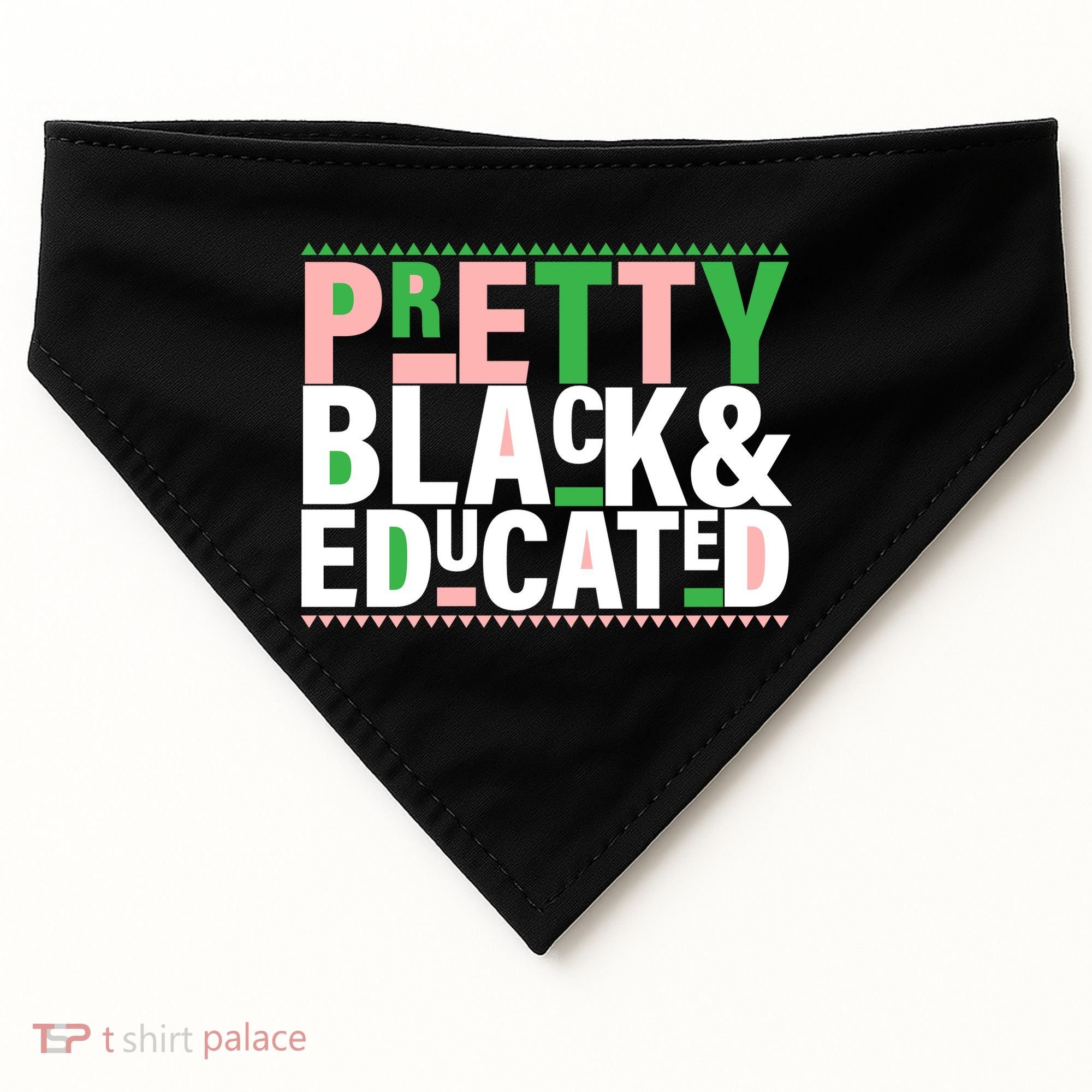 Pretty Black And Educated USA-Made Doggie Bandana