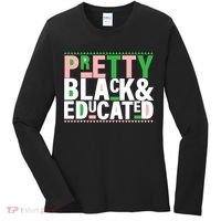 Pretty Black And Educated Women's Long Sleeve Shirt thumb 0