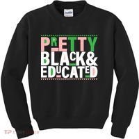 Pretty Black And Educated Kids Sweatshirt thumb 0