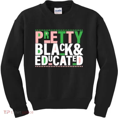 Pretty Black And Educated Kids Sweatshirt
