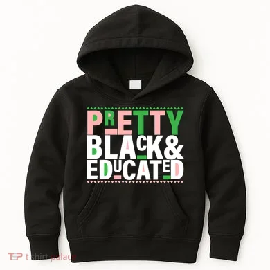 Pretty Black And Educated Kids Hoodie